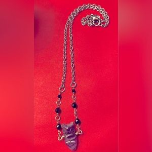 Amethyst Owl Choker Necklace